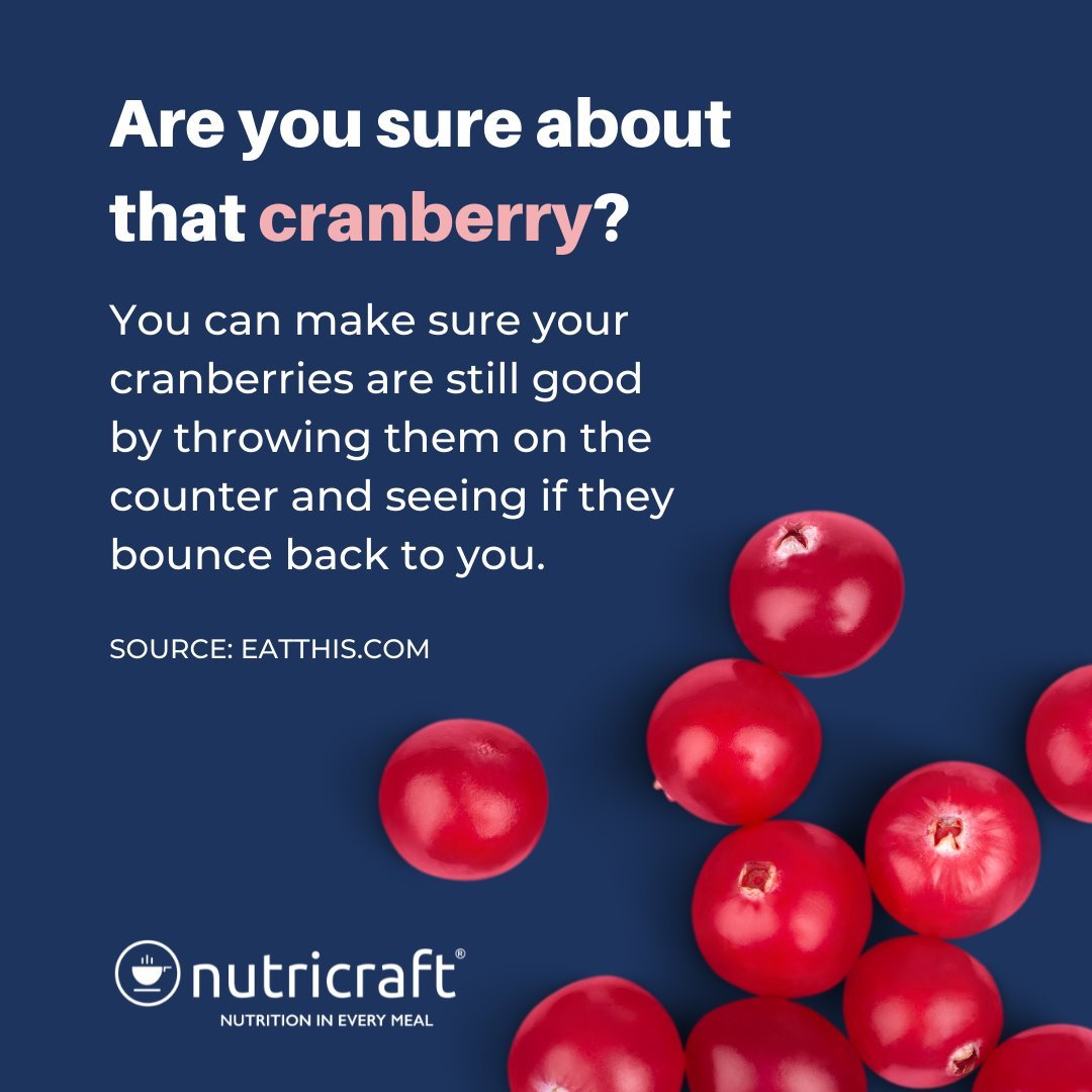 Are you sure about the cranberry?