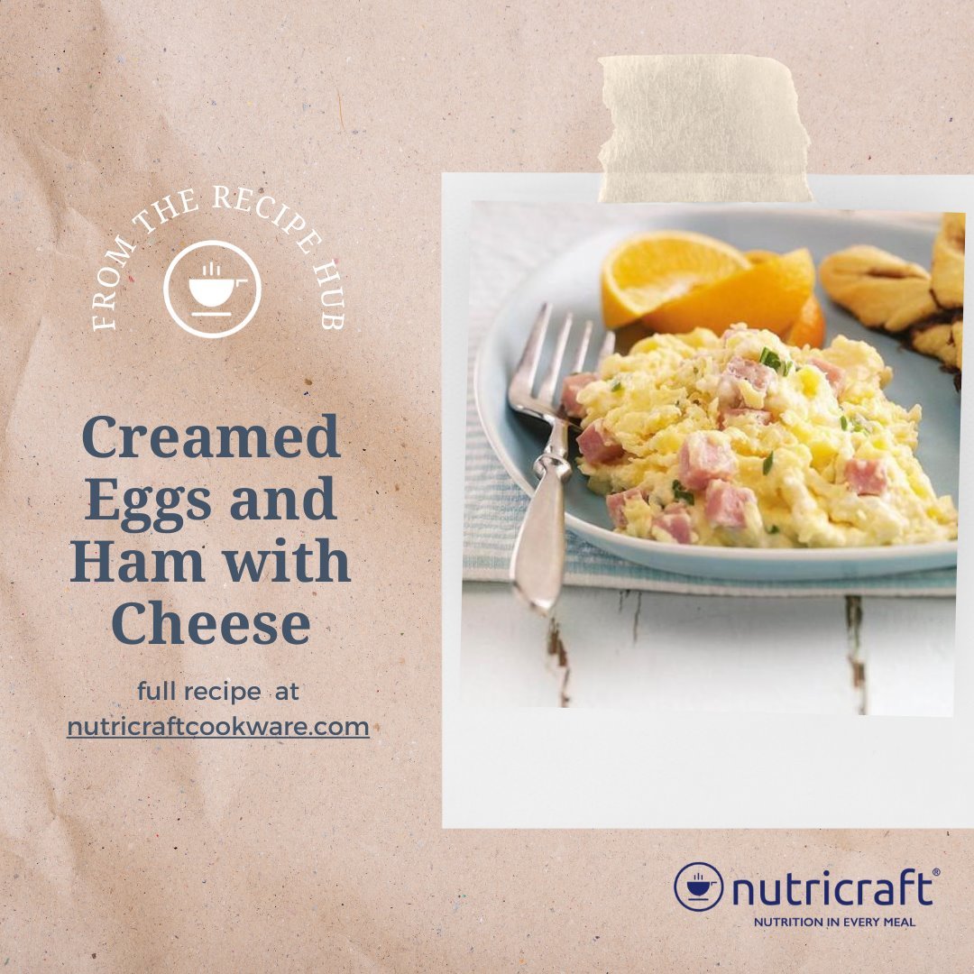 Creamed Eggs and Ham with Cheese