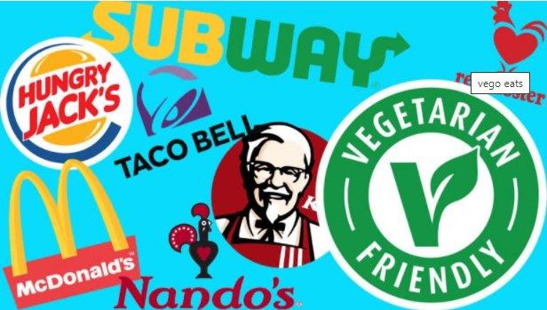 Here are the best vego eats from fast food restaurants across Australia