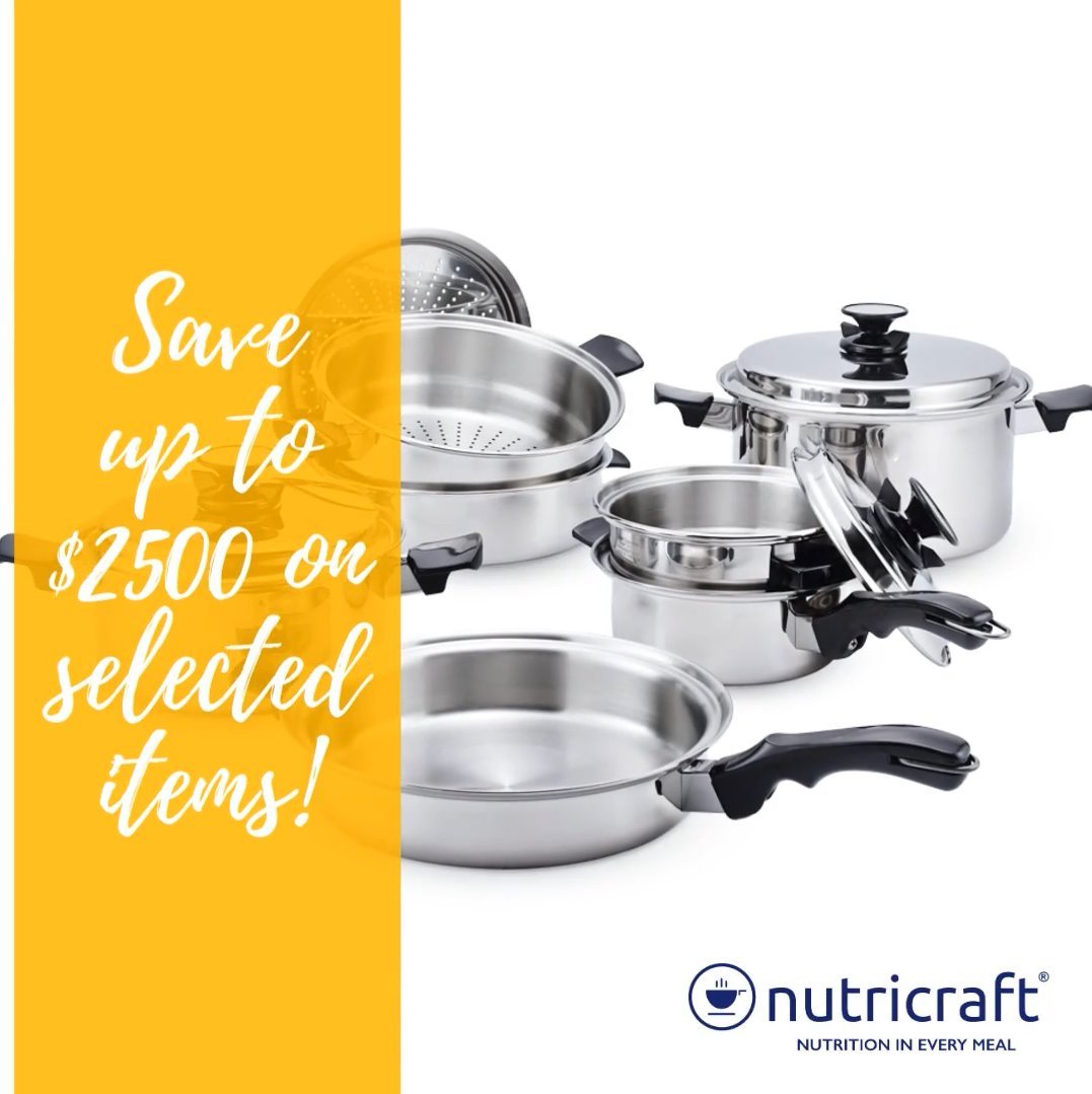 Set your yourself up with premium cookware that will last you a lifetime!